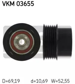 VKM 03655 SKF Механизм свободного хода генератора